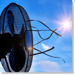 Ventilator in der Sonne